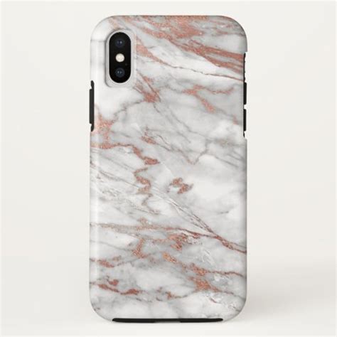Rose Gold And Marble Iphone Case Zazzle Marble Iphone Case Marble