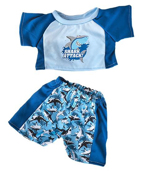 Shark Swimming Teddy Bear Clothes Fits Most Build A Bear And Make Your Own Stuffed
