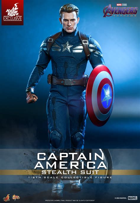 1 6 hot toys avengers endgame captain america stealth suit figure collector freaks