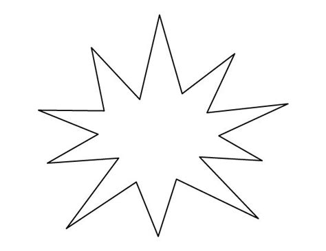 Starburst Pattern Use The Printable Outline For Crafts Creating