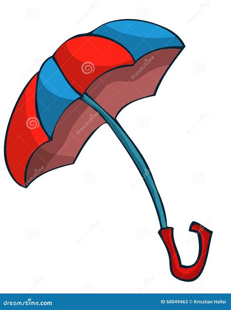 Red And Blue Umbrella Stock Vector Illustration Of Beautiful 60049463