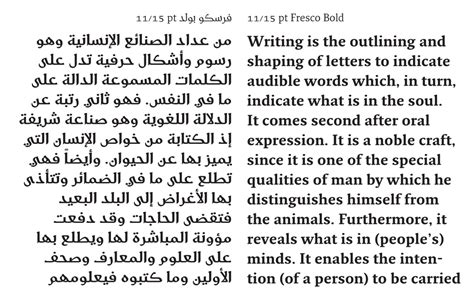 Fresco Arabic Text Sample Khatt Foundation