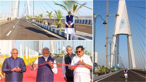 PM Modi Inaugurates Bharat S Longest Cable Stayed Bridge Sudarshan