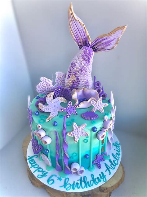Mermaid Cake I Am Actually Really Happy With This One 💜 Rbaking