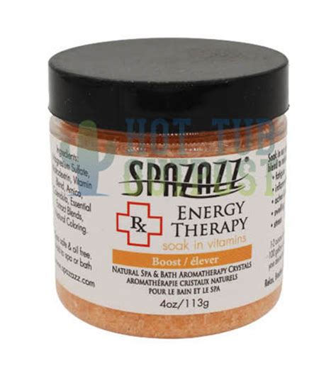 spazazz rx energy therapy fragrance 4 oz aromatherapy crystals