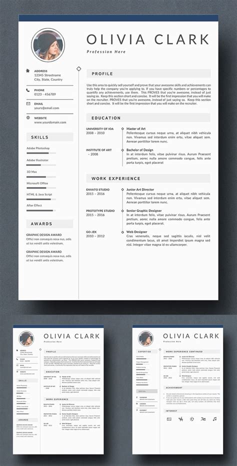 Curriculum vitae (cv) and résumé are documents that play a crucial part in a person's life. Creative Clean Resume / CV Templates | Graphics Design ...