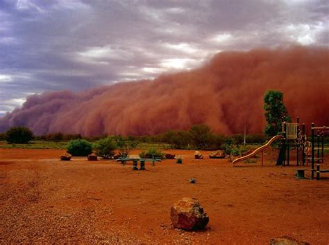 Australian Dust Storm Dust Storm Outback Australia Australia
