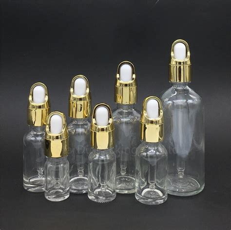 10pcs Lot 5ml10ml15ml20ml30ml50ml100ml Transparent Glass Bottle