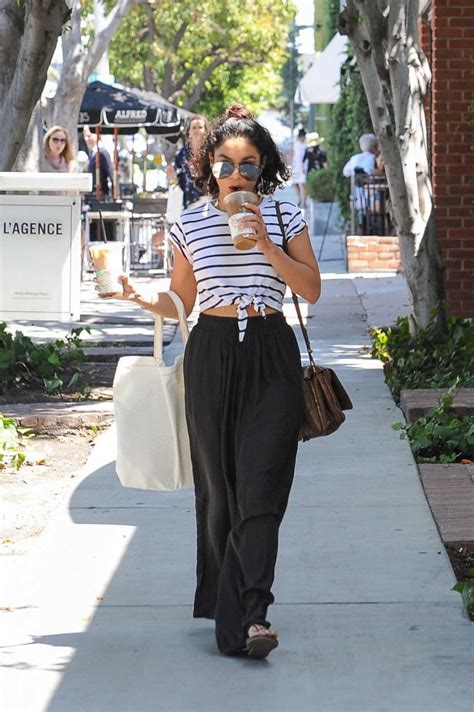 Vanessa Hudgens Was Seen With Iced Coffee In Los Angeles Celebsla Com