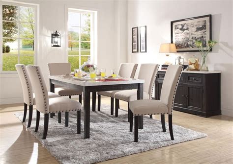 Kitchen & dining room furniture. Acme | 72850 Nolan Dining Room Set with Leg Table | Dallas ...
