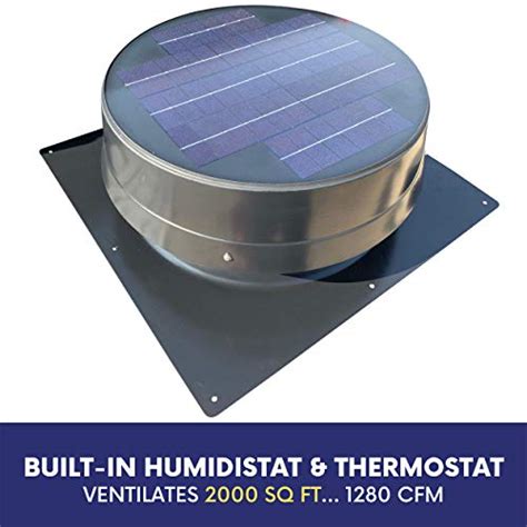 Remington Solar 20 Watt Solar Attic Fan Bdb With Thermostat