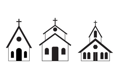 Black And White Church Attendants With Holy Bibles Vector Church