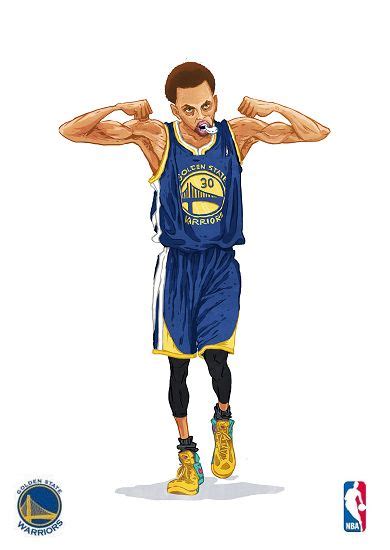 Stephen Curry Caricature Nba Nba Players Basketball Pictures