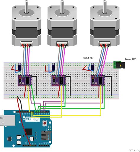 How To Connect Multiple Stepper Motors Motor Controllersdrivers And