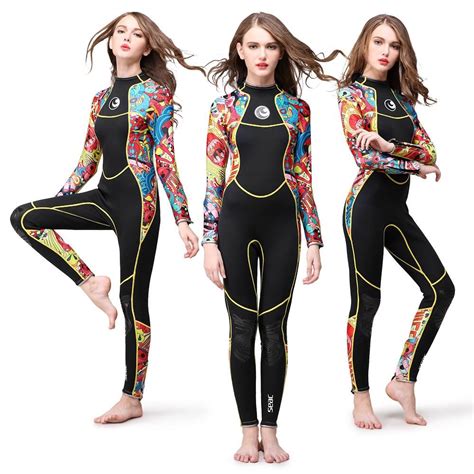 3mm Full Body Women Swimming Wetsuit Dive Suit Neoprene Wetsuit Color Diving Snorkeling Swimming