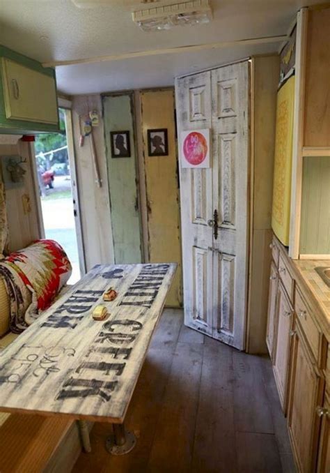 Easy Rv Travel Trailers Camper Remodel Ideas On A Budget 70 Vintage