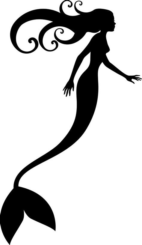 Mermaid Outline Free Download On Clipartmag