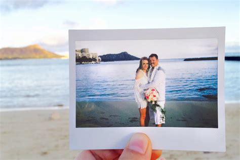 a polaroid moment capturing memories instantly hawaii weddings married with aloha hawaii