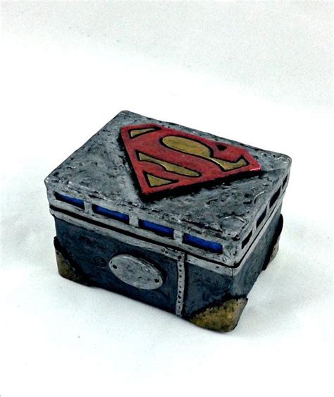 Superman Stash Box Rectangular Superhero Box By Lefthandasylum Stash