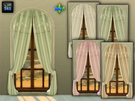My Sims 4 Blog Curtain Recolors By Mabra