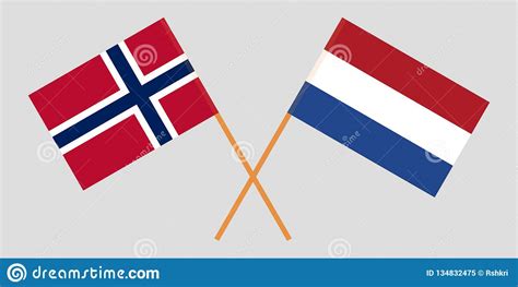netherlands and norway the netherlandish and norwegian flags official proportion correct
