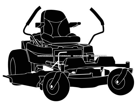 Zero Turn Lawn Mower Svg Dxf Png Clipart Silhouette Cut File Etsy Sweden
