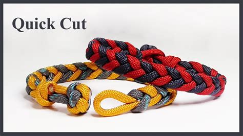 Easy Braided Paracord Bracelet Design Quick Cut Youtube