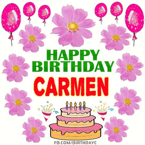 Happy Birthday Carmen Images  Hbdayart