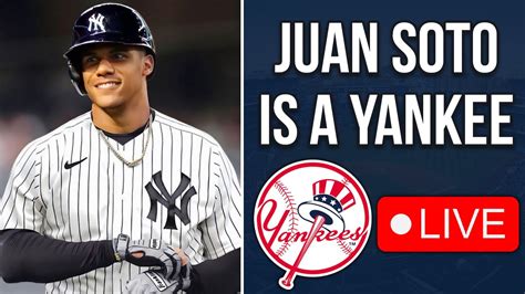 Juan Soto Is A New York Yankee Yankees Avenue Live Youtube