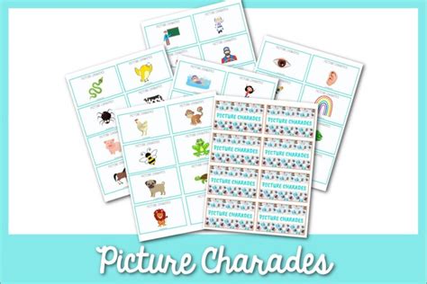 50 Easy Picture Charades Ideas Perfect For Non Readers