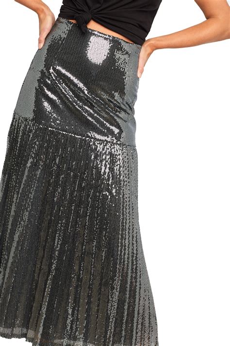Pleated Sequin Skirt Ladies Clothing And Skirts Bardot