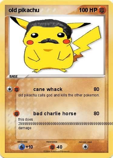 Pokémon Old Pikachu Cane Whack My Pokemon Card