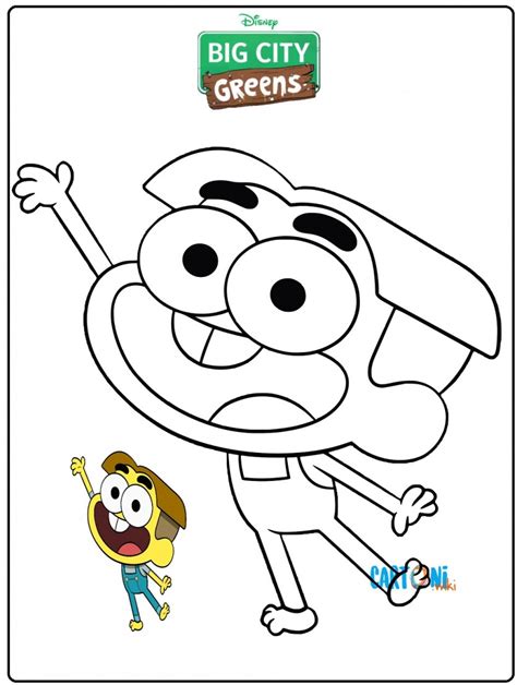 Big City Greens Coloring Pages Coloring Nation