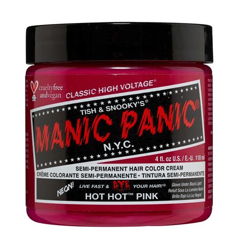 Buy Manic Panic Hot Hot Pink Hair Dye Classic High Voltage Semi Permanent Cool Toned Medium