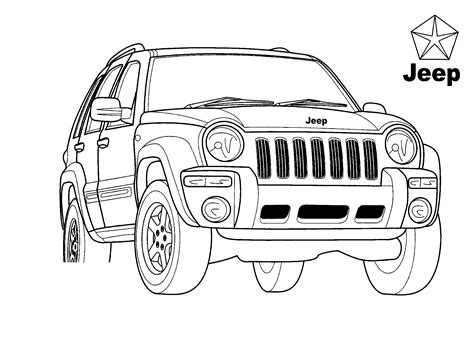 Dibujo Para Colorear Universal Jeep
