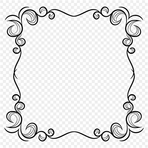 Vintage Frame Background Png Dibujos Marco Clásico Antecedentes Png