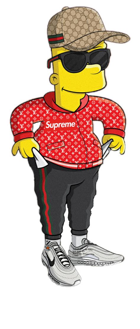 Bart Simpson Supreme Png Cartoon Supreme Png Bart Simpson Png The