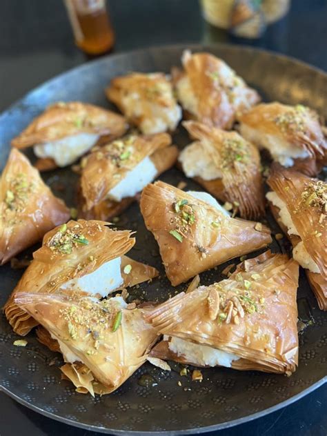 Cream Filled Baklava Taste Of Beirut Filo Pastry Recipes Lebanese