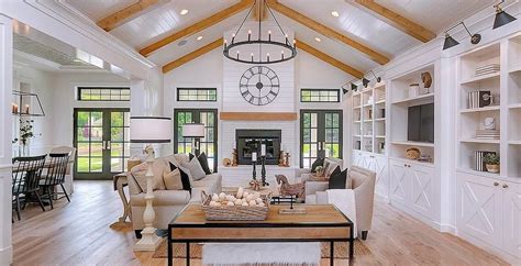 Dramatic Modern Farmhouse With Stunning White And Black