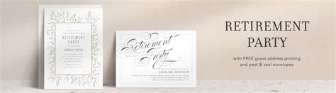 Retirement Party Invitations Design Yours Instantly Online