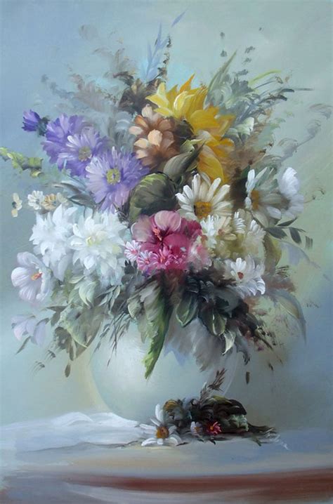 20 Beautiful Bouquet And Flower Oil Paintings By Szechenyi