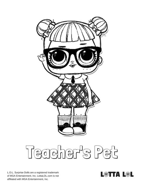 Check spelling or type a new query. Teacher's Pet LOL Surprise Doll Coloring Page | Lotta LOL