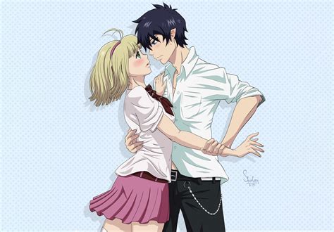 Sale Blue Exorcist Rin And Shiemi Kiss In Stock