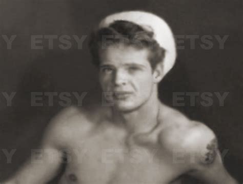 Adjective Nude Sailor Vitage Photo 1970s Male Nude Photograph Etsy