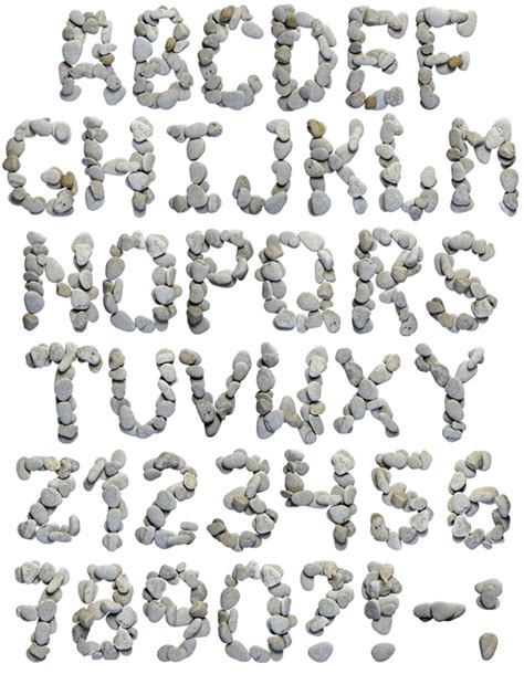 Stones Font Strong Opentype Alphabet