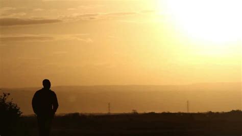 Man Walks Down A Path During Sunset In Africa Stock Footage Youtube