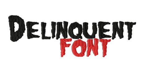 Delinquent Machine Embroidery Font Set For Gold Members Daily Embroidery