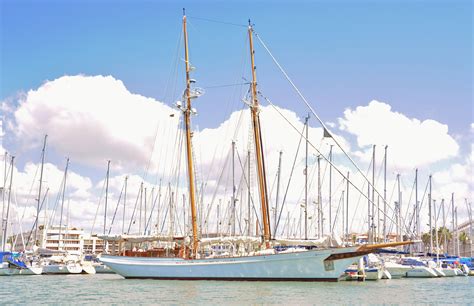 1982 Lubbe Voss Twin Masted Schooner Sail Boat For Sale