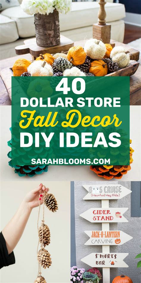 40 Must See Dollar Store Diy Fall Décor Ideas • Sarah Blooms