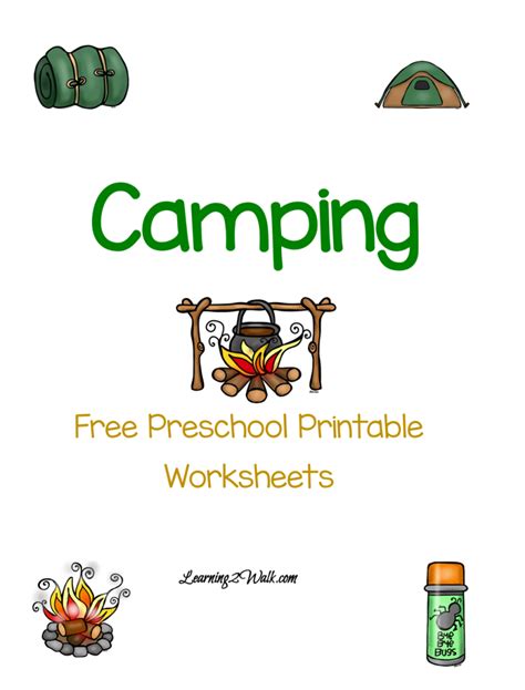 Printable Camping Activities For Kids